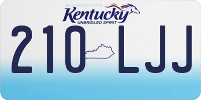 KY license plate 210LJJ