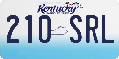 KY license plate 210SRL