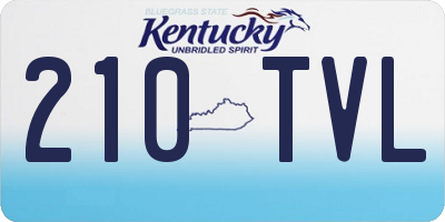KY license plate 210TVL