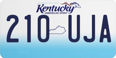 KY license plate 210UJA