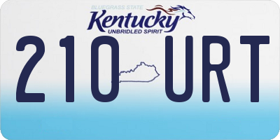 KY license plate 210URT