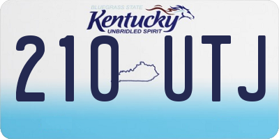 KY license plate 210UTJ