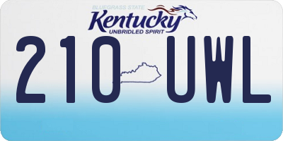 KY license plate 210UWL