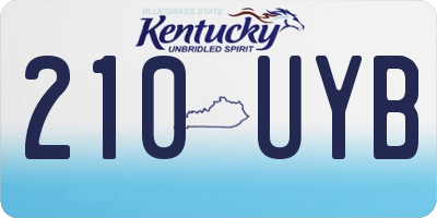 KY license plate 210UYB