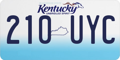 KY license plate 210UYC