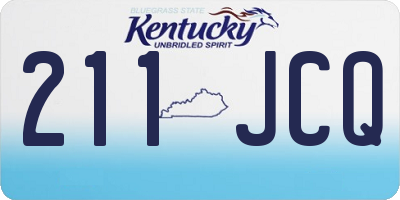 KY license plate 211JCQ