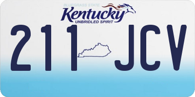 KY license plate 211JCV