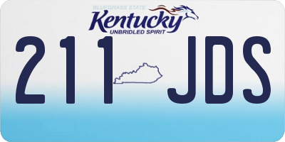 KY license plate 211JDS
