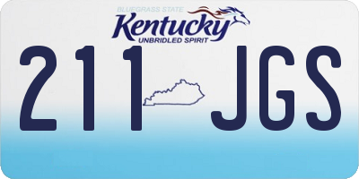 KY license plate 211JGS