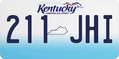 KY license plate 211JHI