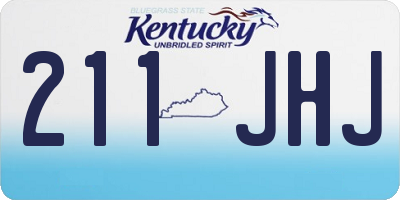 KY license plate 211JHJ
