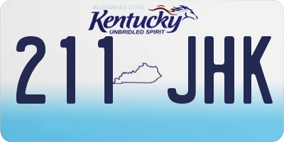 KY license plate 211JHK