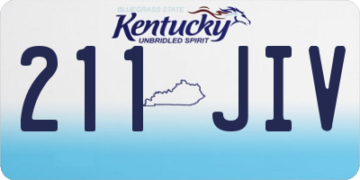 KY license plate 211JIV