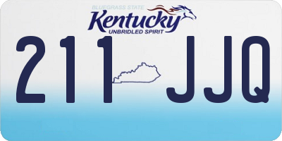 KY license plate 211JJQ