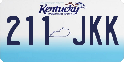 KY license plate 211JKK
