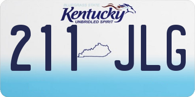 KY license plate 211JLG
