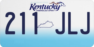 KY license plate 211JLJ