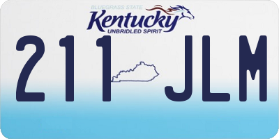 KY license plate 211JLM