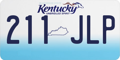 KY license plate 211JLP