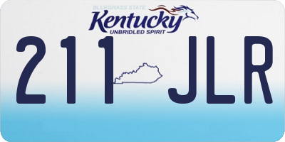 KY license plate 211JLR