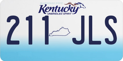 KY license plate 211JLS