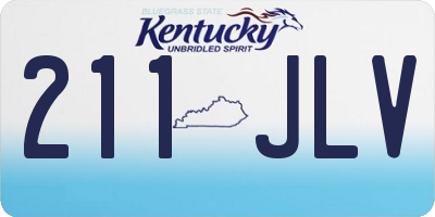KY license plate 211JLV