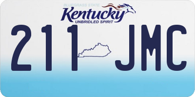 KY license plate 211JMC