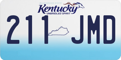 KY license plate 211JMD