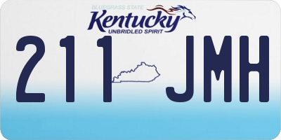KY license plate 211JMH