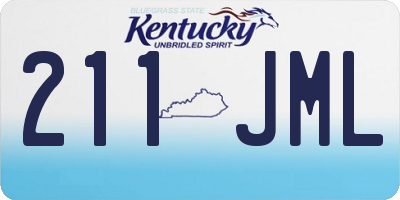 KY license plate 211JML