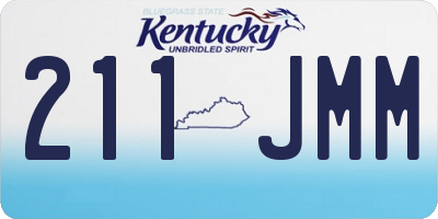 KY license plate 211JMM