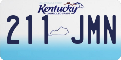 KY license plate 211JMN