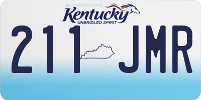 KY license plate 211JMR