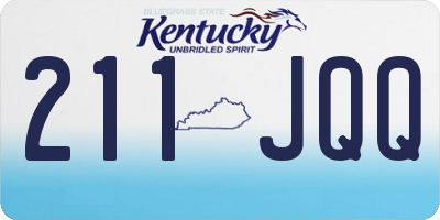 KY license plate 211JQQ