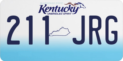 KY license plate 211JRG