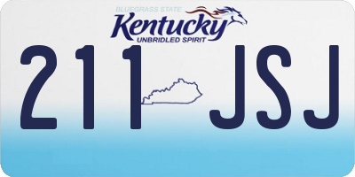 KY license plate 211JSJ
