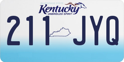 KY license plate 211JYQ
