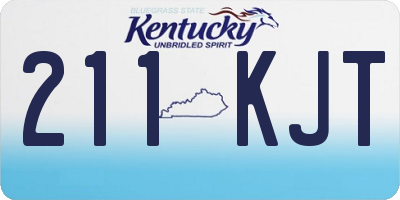 KY license plate 211KJT