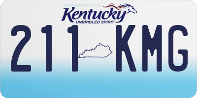 KY license plate 211KMG
