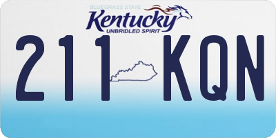KY license plate 211KQN