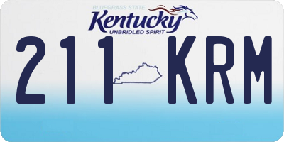 KY license plate 211KRM