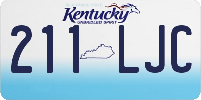 KY license plate 211LJC