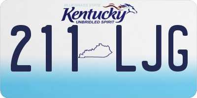 KY license plate 211LJG