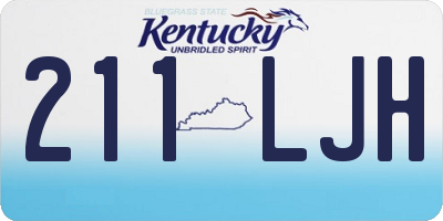 KY license plate 211LJH