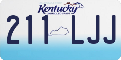 KY license plate 211LJJ