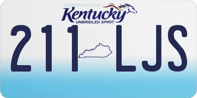 KY license plate 211LJS