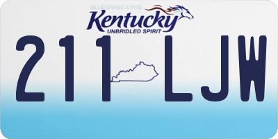 KY license plate 211LJW