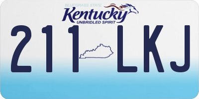 KY license plate 211LKJ