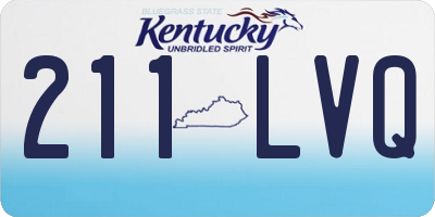 KY license plate 211LVQ