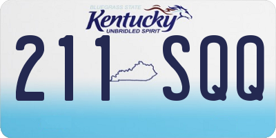 KY license plate 211SQQ